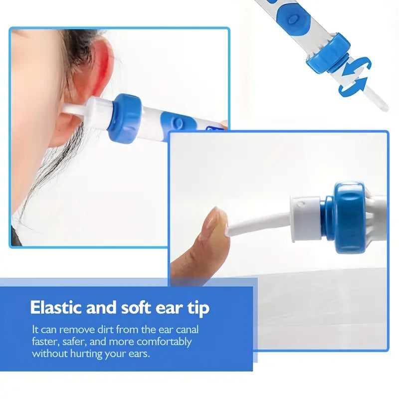 Battery-Powered Electric Ear Cleaner with Soft Tip